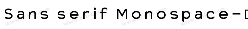 Sans serif Monospace字体转换